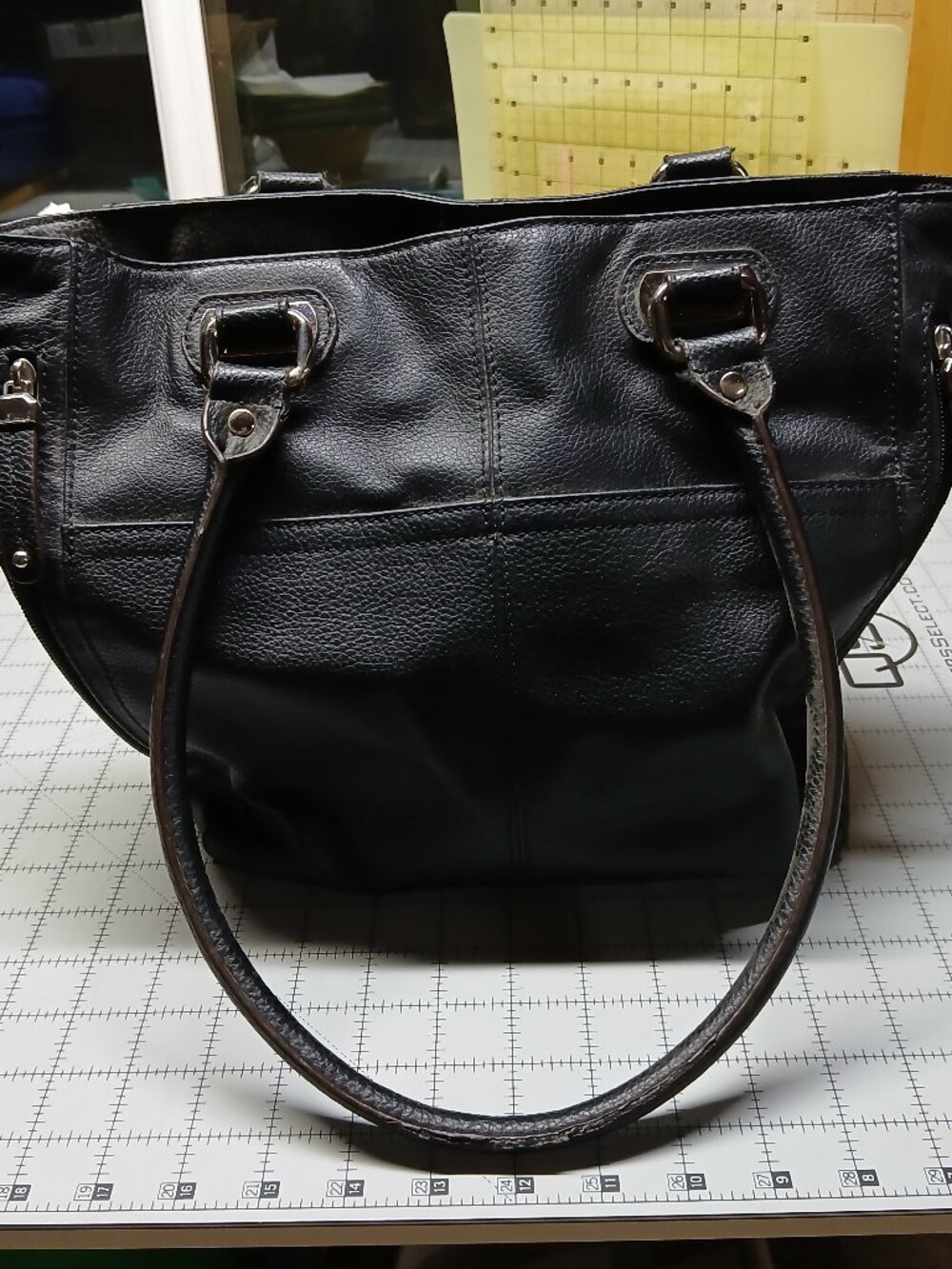 Tignanello Black Leather Purse